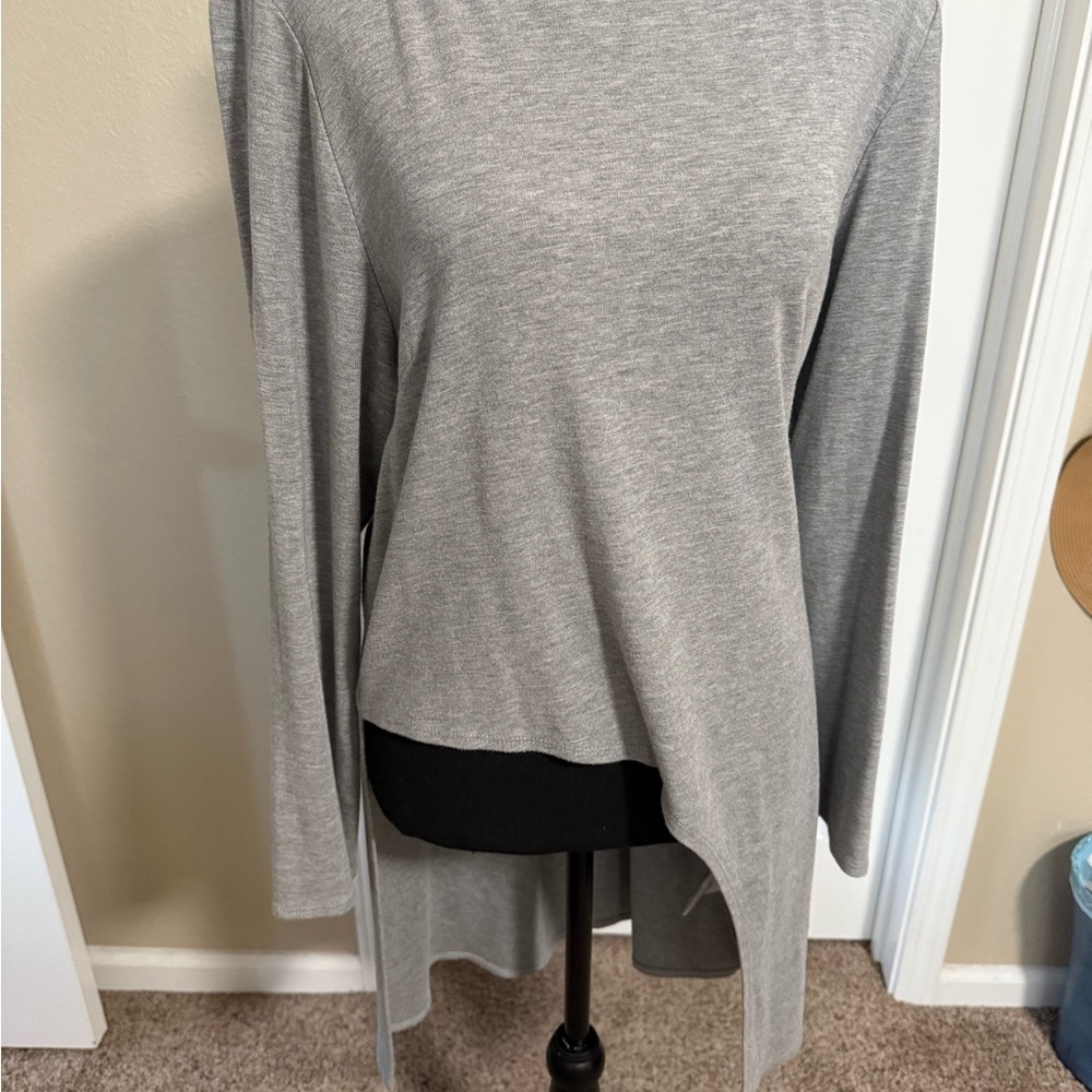 Vince Camuto Heather Gray Long Sleeve Top